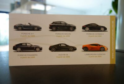 IMPRESSION FLYERS LIEGE BOGRAPHIK LOCATION VOITURE LUXE