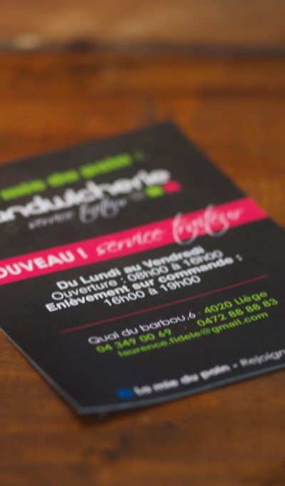 IMPRESSION FLYERS LIEGE BOGRAPHIK SANDWICHERIE