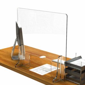 PROTECTION DE COMPTOIR EN PLEXIGLAS AUTOPORTANT