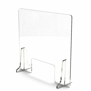 PROTECTION DE COMPTOIR EN PLEXIGLAS AUTOPORTANT